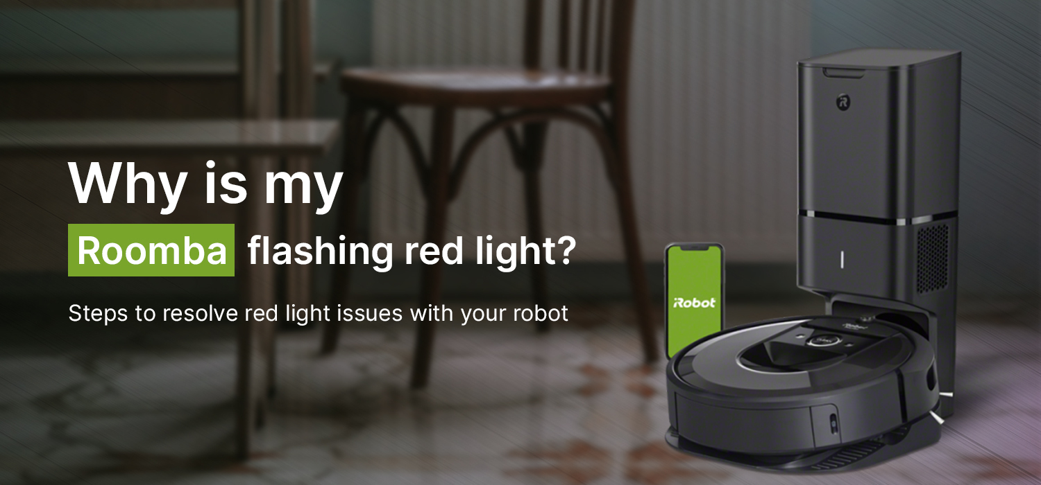 Why is my roomba flashing red light